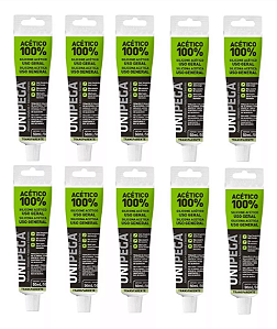 SILICONE BISNAGA 50G UNIPEGA CAIXA COM 24 UNIDADES