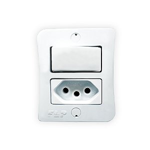 1 interruptor sobrepor paraleo + tomada 20A