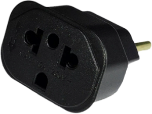 adaptador de tomadas  de 10A  para 20A