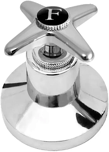 acabamento metal c23 para torneiras e registros