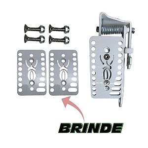 Kit Pedal Suspenso Fusca Novo Branco+ Sapatilha Pedal Branco