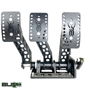 Pedal Triplo Fusca Preto Novo