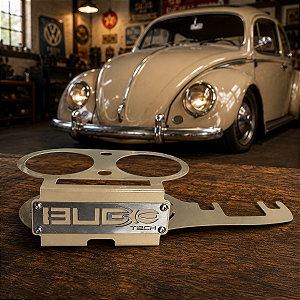 Suporte Porta Copo Fusca c/ Celular Modelo 2 Bege