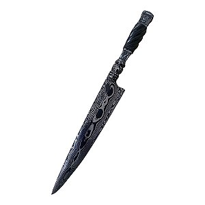 FACA ESPECIAL DAMASCO COLECIONADOR 10'' CABO RETOVADO COM ZAMAK