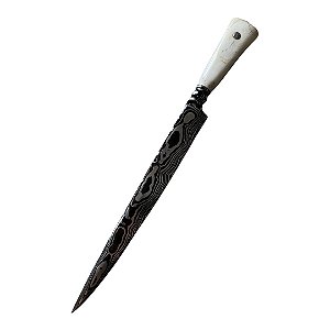 FACA ESPECIAL DAMASCO COLECIONADOR 12'' CABO OSSO ESTABILIZADO