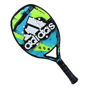 Raquete de Beach Tennis Adidas BT 3.0 Preta Verde Azul e Limão