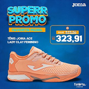 Tênis Joma Ace Lady Clay Rosa e Branco – Feminino