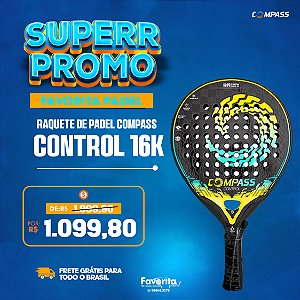 Raquete de Padel Compass Control 16K Carbon