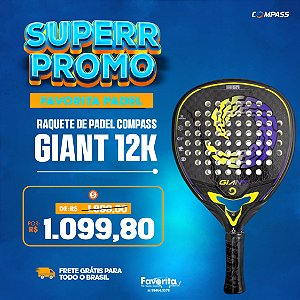 Raquete de Padel Compass Giant 12K Carbon