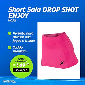Short Saia DROP SHOT ENJOY Rosa
