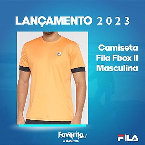 Camiseta Fila Fbox II Masculina - Laranja+Preto