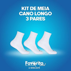 Kit de meias masculino - 3 pares