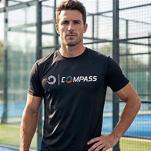 Camiseta Compass Masculina- Preto