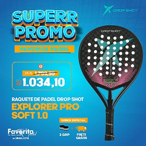 Raquete de padel DROP SHOT EXPLORER PRO SOFT 1.0