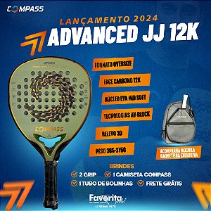 Raquete de Padel Compass Advanced JJ 12k 2024
