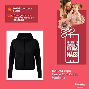 Jaqueta Lupo Fleece Com Capuz - Feminina