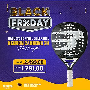 Raquete de Padel Bullpadel Neuron 2024 Carbono 3k - Fede Chingotto