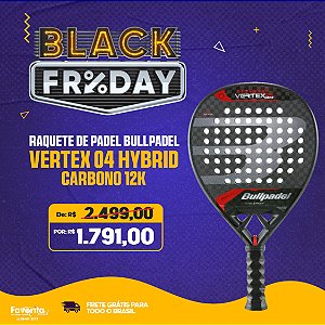 Raquete Padel Bullpadel Vertex 04 Hybrid 2024 Carbono 12k