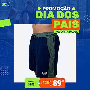 Bermuda com Recorte Deep Sea – Masculina