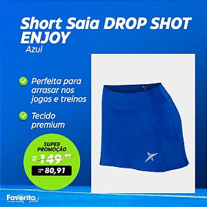 Short Saia DROP SHOT ENJOY - Azul