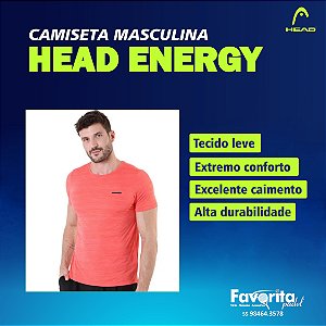 Camiseta Head Masculina Energy – Laranja