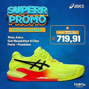 Tênis ASICS GEL-Resolution 9 Clay Paris – Feminino