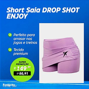 Short Saia DROP SHOT ENJOY - Lilás