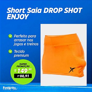 Short Saia DROP SHOT ENJOY - Laranja