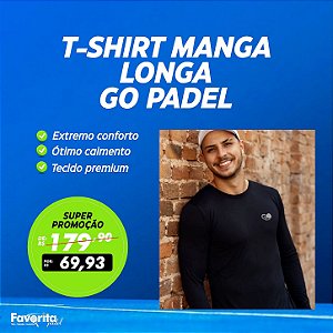 T-Shirt Manga Longa Coleção Terra Go Padel – Masculina