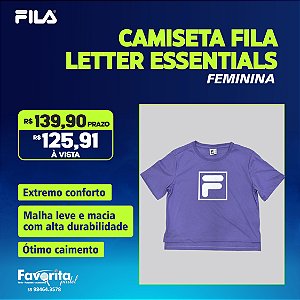 Camiseta Fila Letter Essentials – Feminina