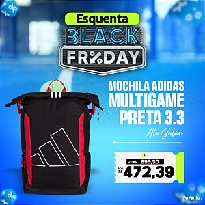Mochila Adidas Multigame Preta 3.3 - Ale Galán