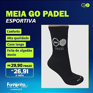 Meia Go Padel Esportiva