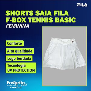 Shorts Saia Fila F-Box Tennis Basic – Feminina