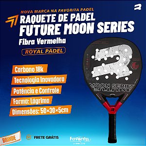 Raquete de Padel Royal Padel Future Moon Series – Fibra Vermelha