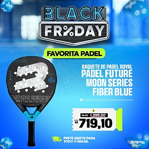 Raquete de Padel Royal Padel Future Moon Series – Fiber Blue