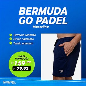 Bermuda Go Padel Clássica – Masculina Marinho