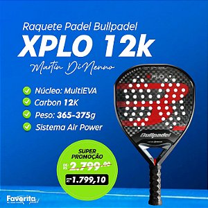 Raquete Padel Bullpadel XPLO 2025 Carbon 12k