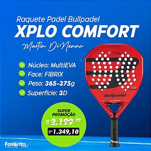 Raquete Padel Bullpadel XPLO Comfort 2025 Fibrix - Martin Di Nenno