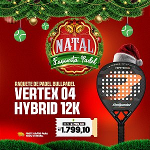 Raquete Padel Bullpadel Vertex 04 Hybrid 2025 Carbono 12k