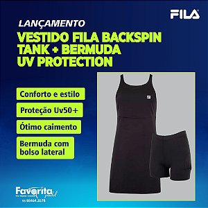 Vestido Fila Backspin Tank + Bermuda UV Protection – Feminino