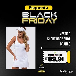 Vestido short DROP SHOT - Branco
