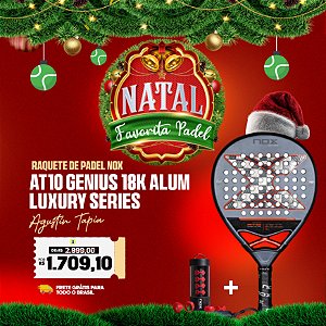 Raquete de Padel AT10 GENIUS 18K Alum 2025 | NOX - by Agustín Tapia Luxury Series