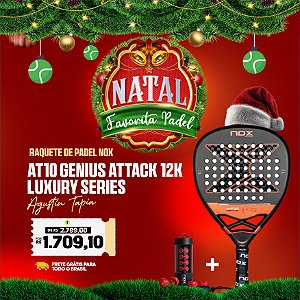 Raquete de Padel AT10 GENIUS ATTACK 12K 2025 | NOX - by Agustín Tapia Luxury Series