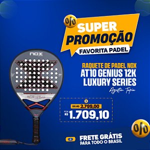 Raquete de Padel AT10 GENIUS 12K 2025 | NOX - by Agustín Tapia Luxury Series