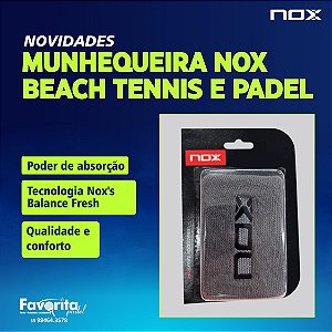 Munhequeira NOX Beach Tennis e Padel - Cinza