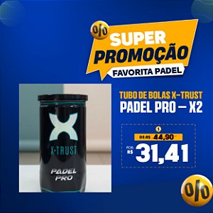 Tubo de Bolas X-Trust Padel Pro – X2 Unidades