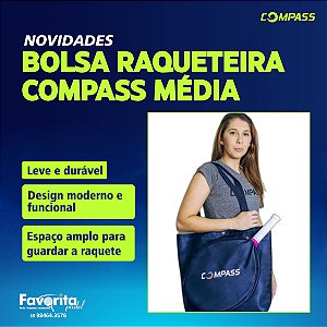 Bolsa Raqueteira Compass - Média Azul