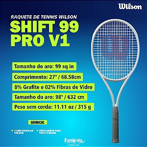 Raquete de Tennis Wilson Shift 99 Pro v1