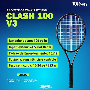 Raquete de Tennis Wilson Clash 100 v3