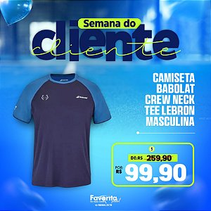 Camiseta Babolat Crew Neck Tee Lebron – Masculina